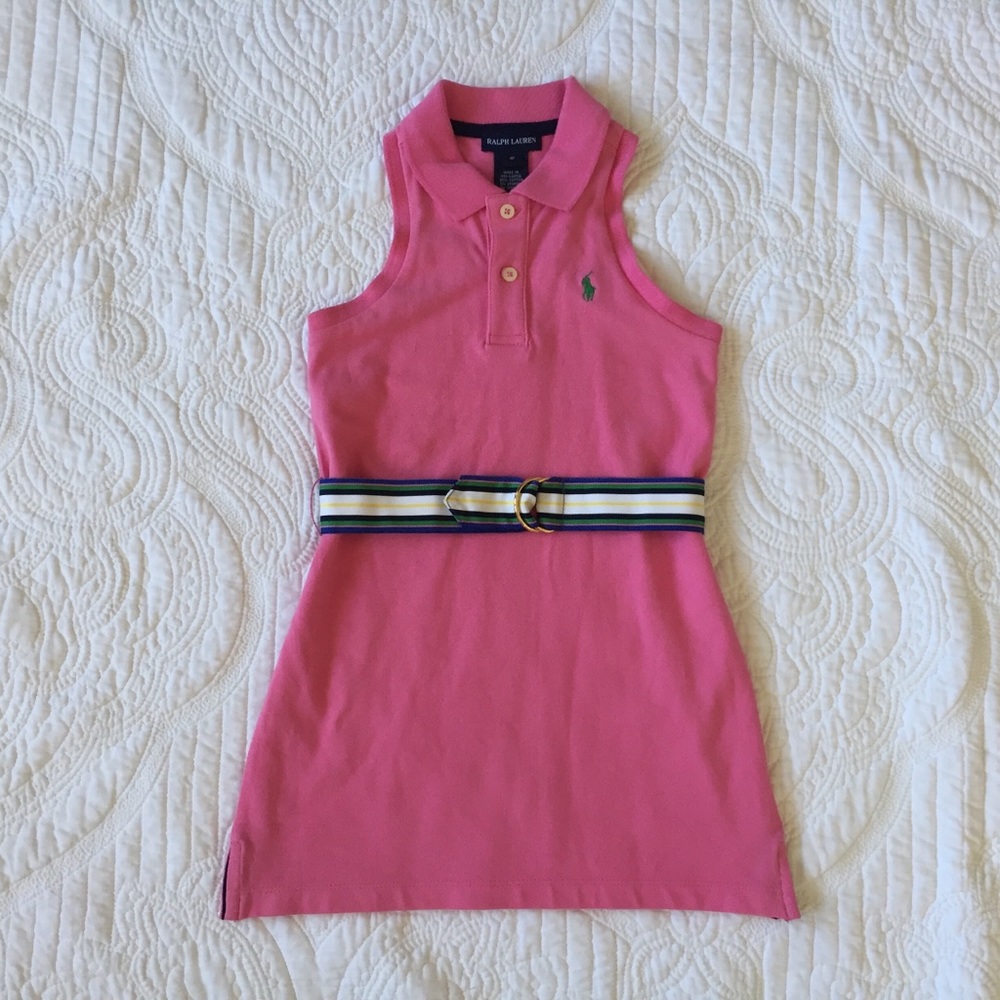 Preppy Polo racer-back cotton dress